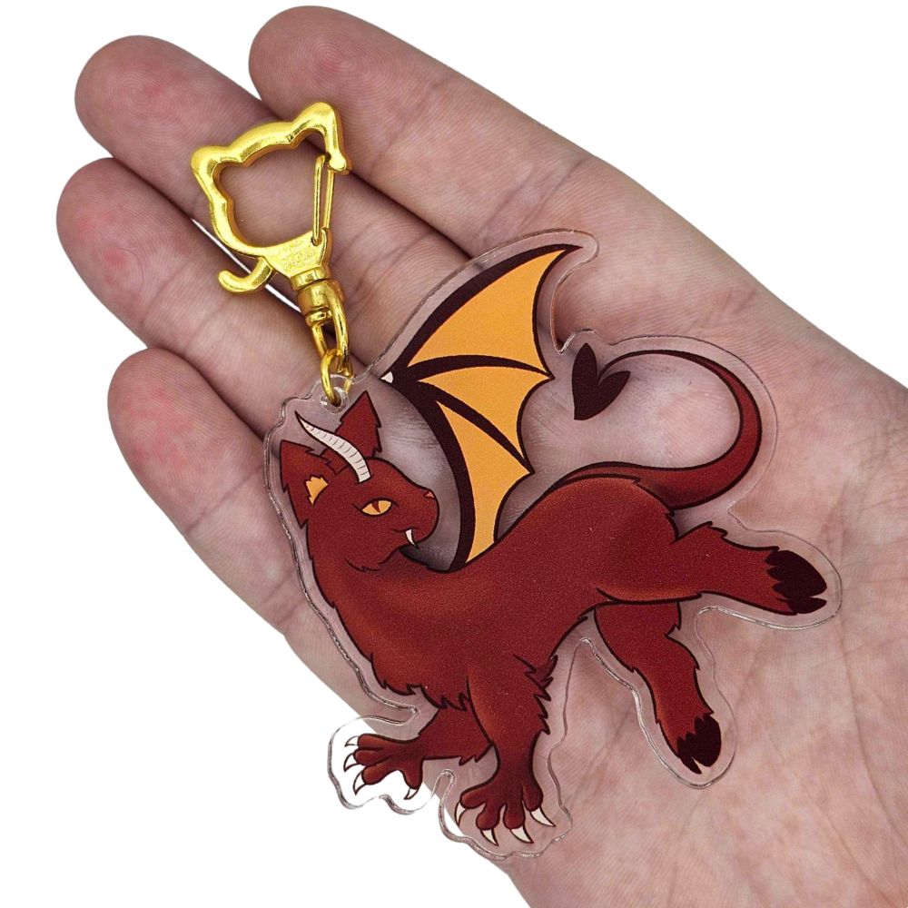 Jersey Devil Cat Keychain