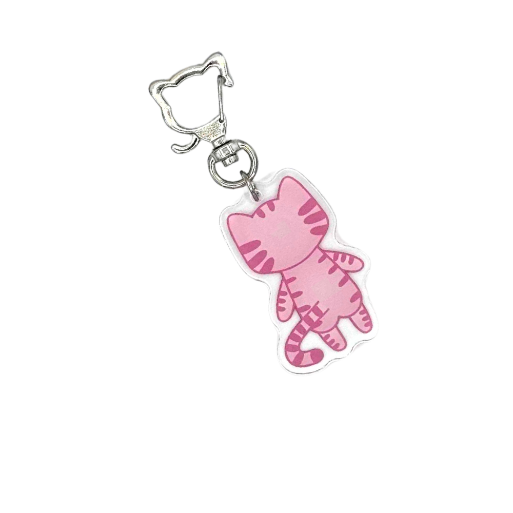 Spy the Cyclops Tabby Cat Keychain