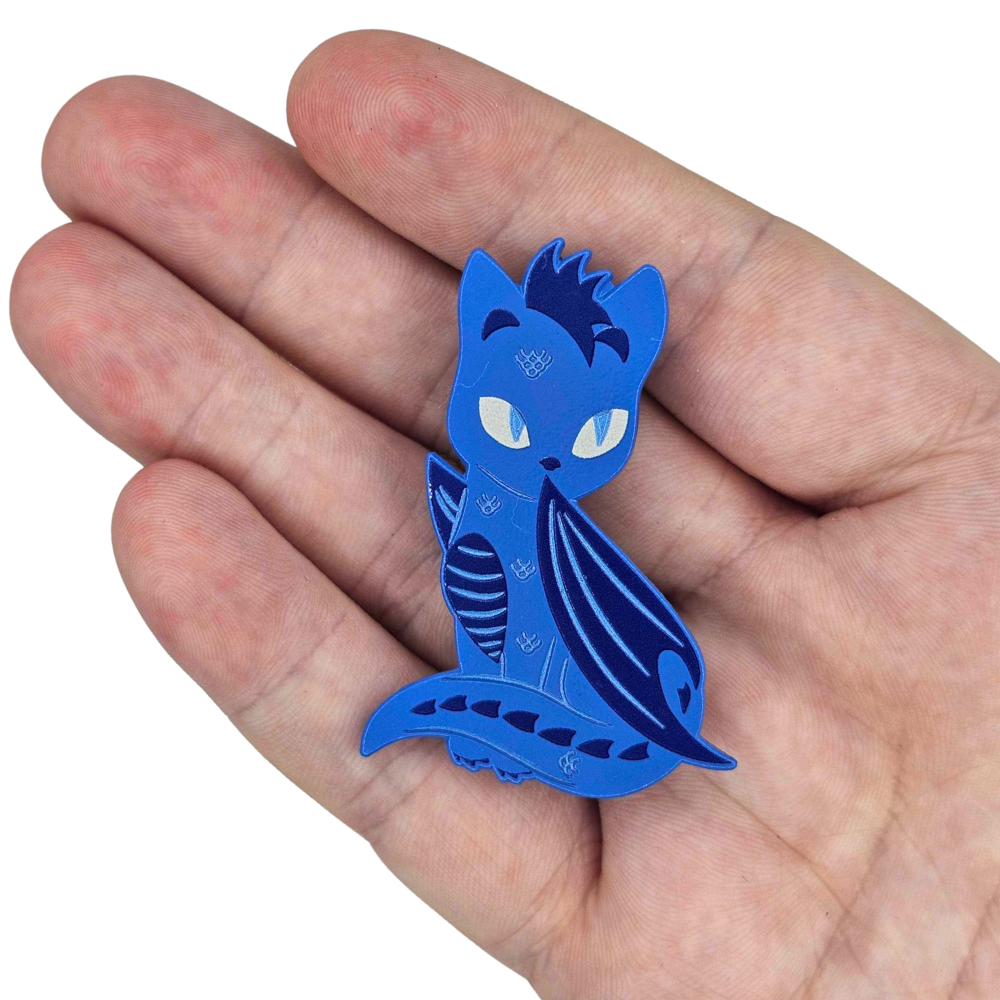 Cerulean the Blue Dragon Cat