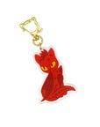 Scorch the Dragon Cat Keychain