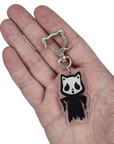Ghost Cat Killer Keychain