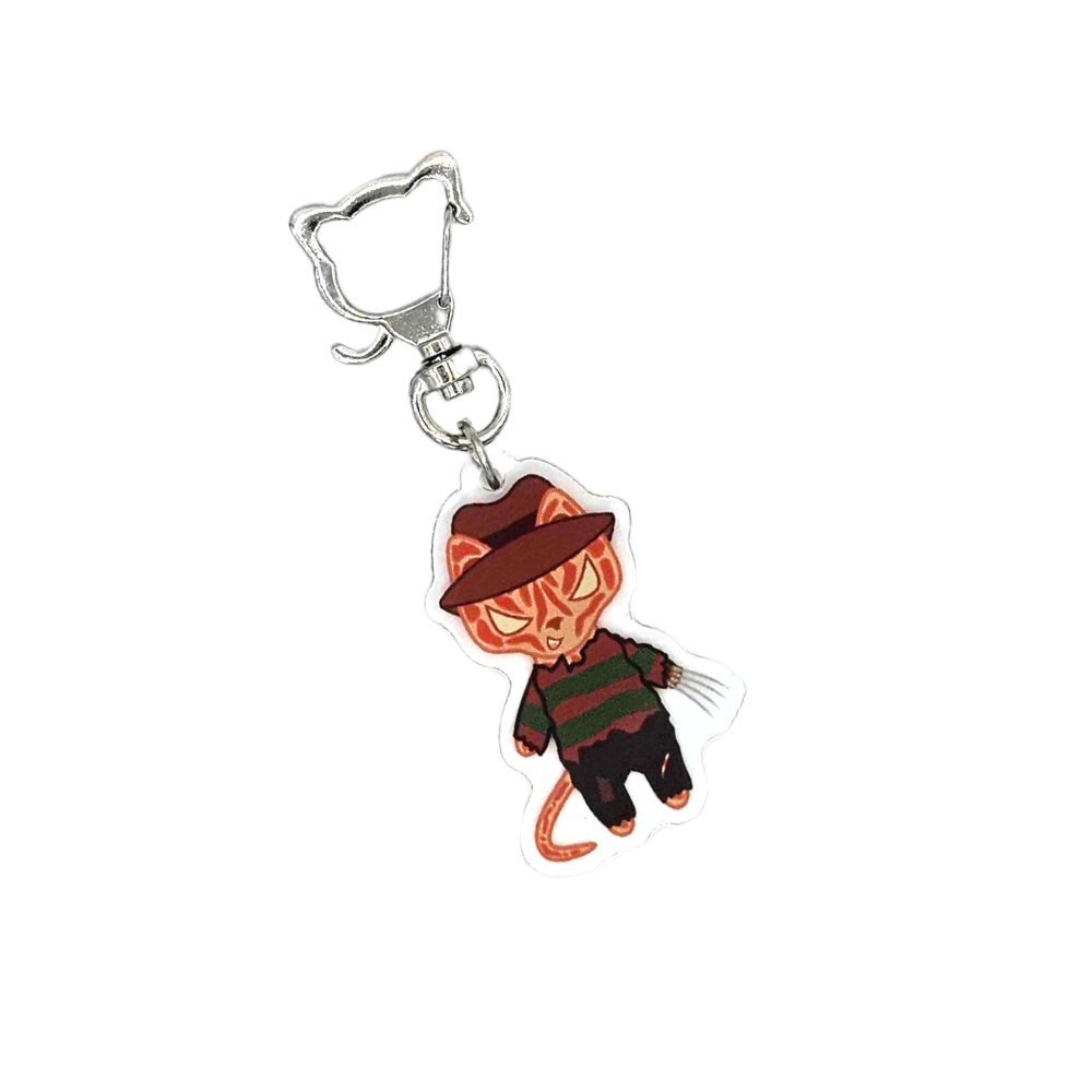 Fureddy Krueger Cat Keychain