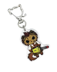 Chainsaw Meowsacre Cat Keychain