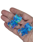 Sapphire the Crystal Cat - Earrings