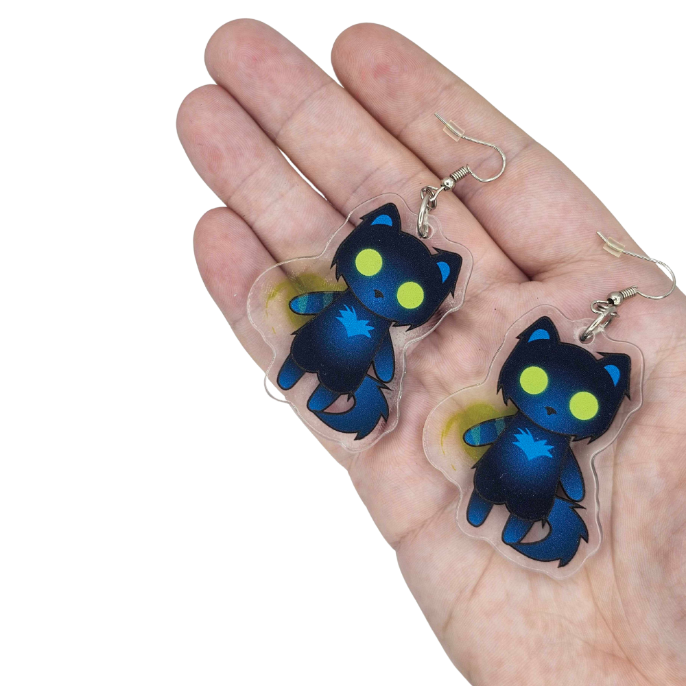 Sage the Sorcerer Cat - Earrings