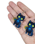Sage the Sorcerer Cat - Earrings