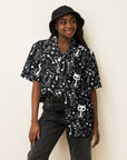 Monster Kitty Society Button-Up Unisex Shirt