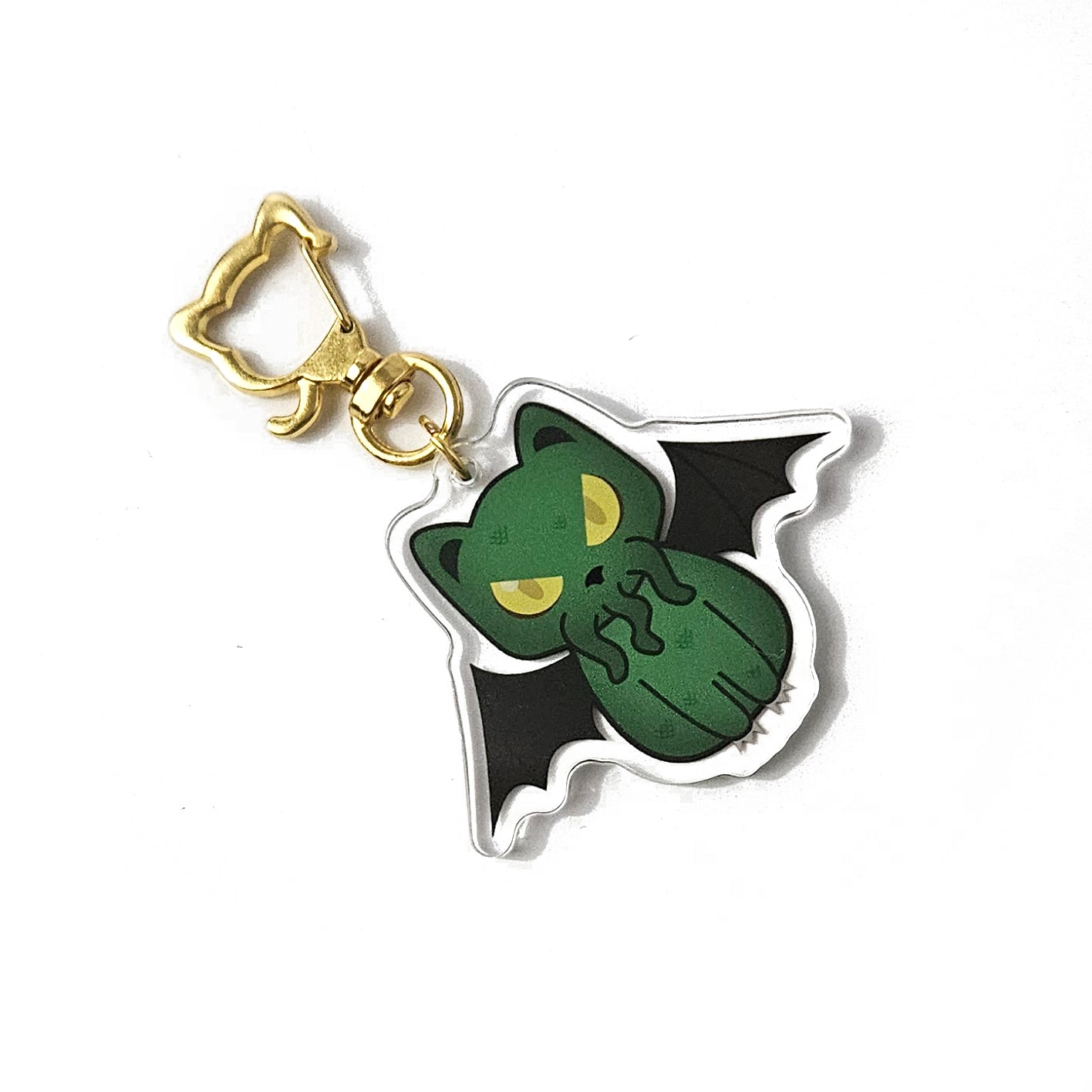 Cathulhu Acrylic Keychain - Spooky Cute Cthulhu Cat