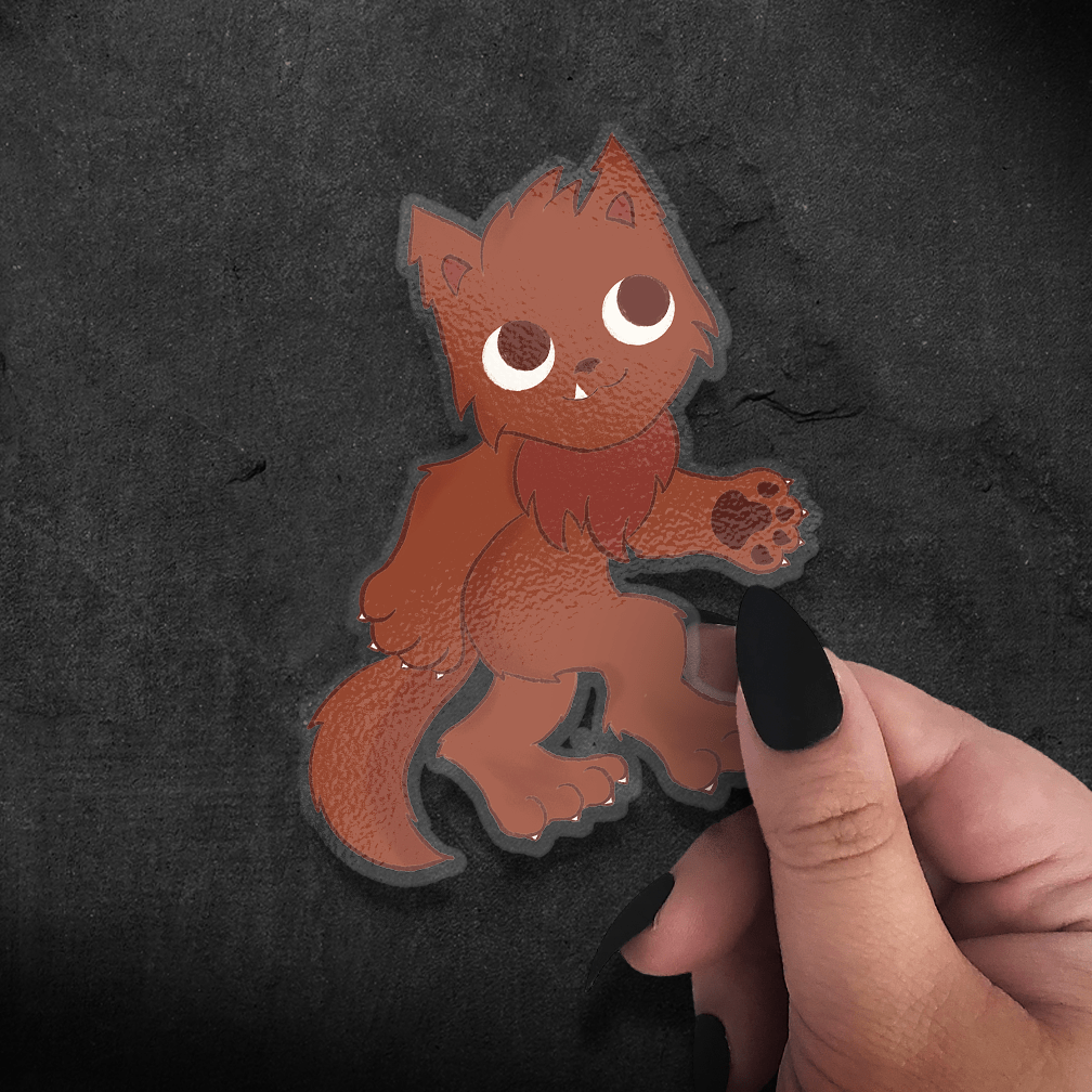 Catsquatch Clear Vinyl Sticker