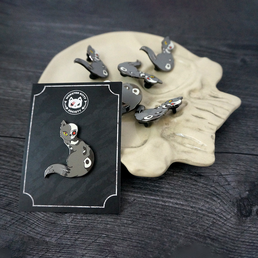 Glow In The Dark - Norse Goddess Hel Cat - Hard Enamel Pin