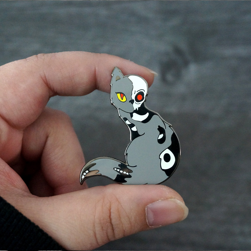 Glow In The Dark - Norse Goddess Hel Cat - Hard Enamel Pin
