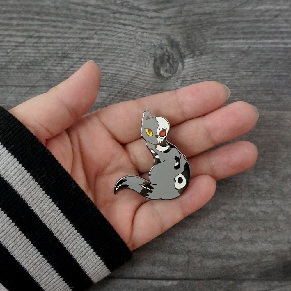 Glow In The Dark - Norse Goddess Hel Cat - Hard Enamel Pin