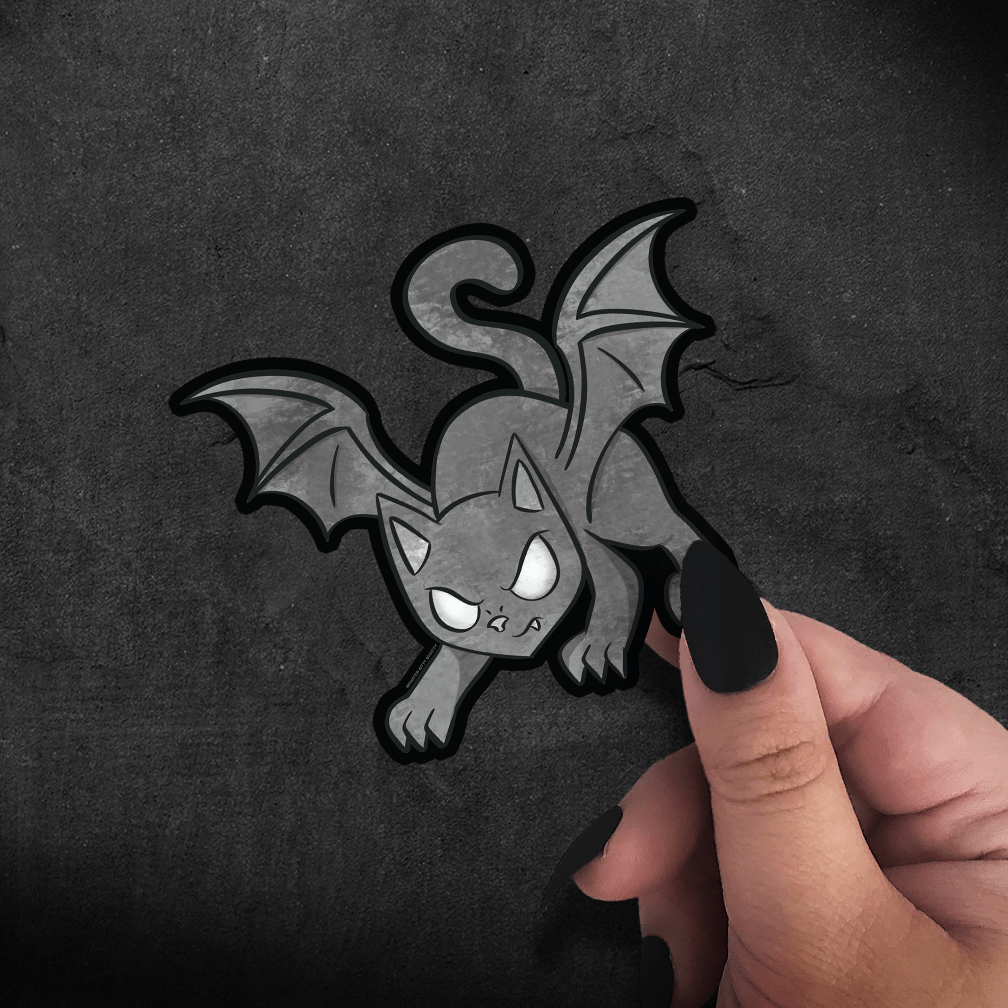Lyon the Cat Gargoyle Vinyl Sticker