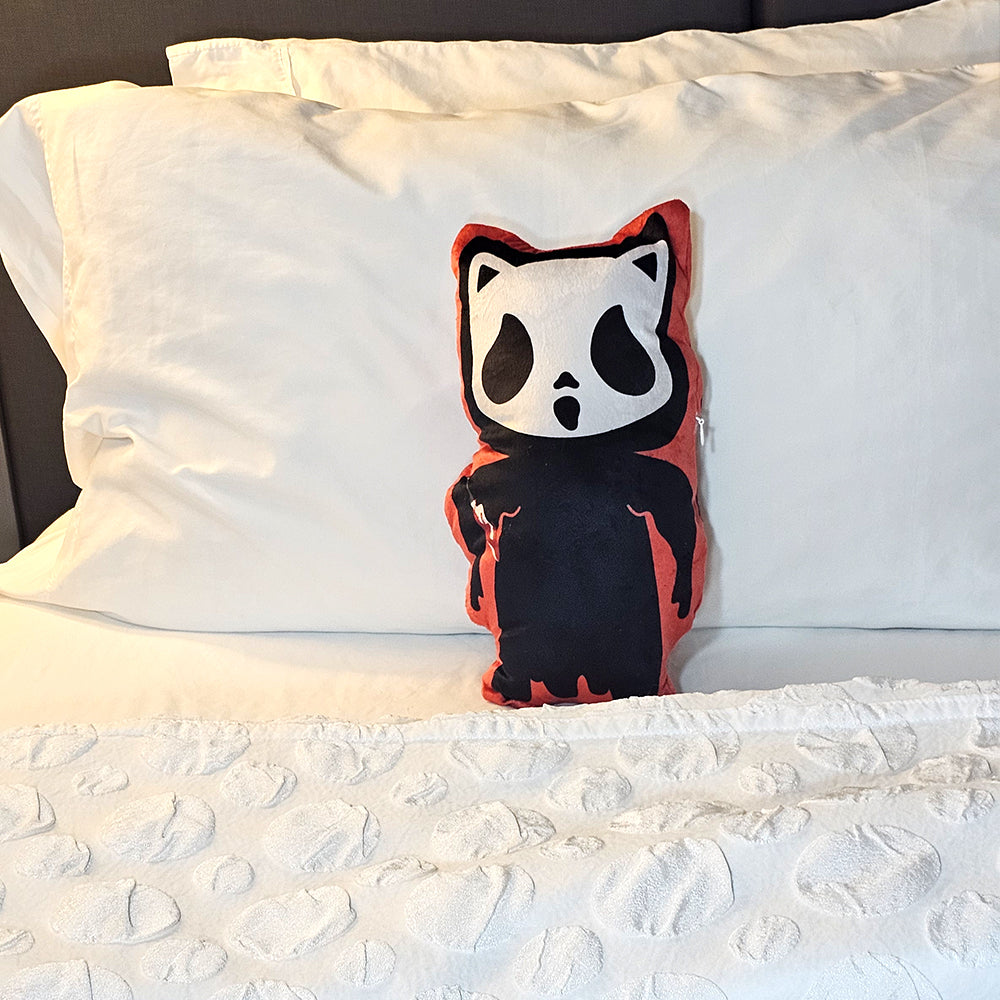 Ghost Cat Killer Mini Pillow Plush