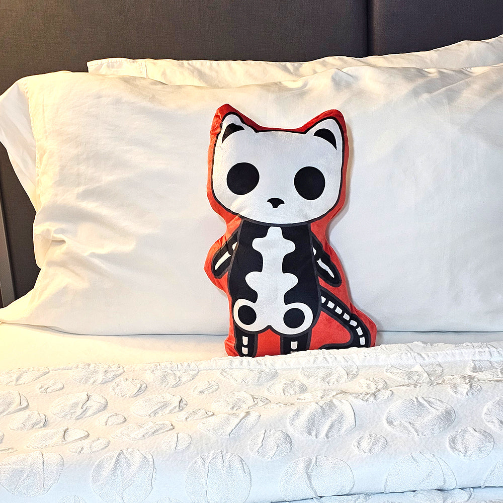 Socket the Skeleton Cat Mini Pillow Plush