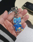 Sapphire the Crystal Cat Keychain