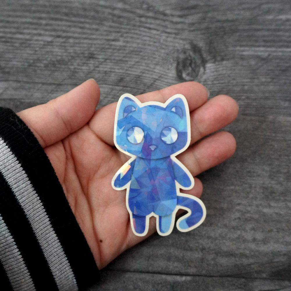 Sapphire the Crystal Cat - Vinyl Sticker