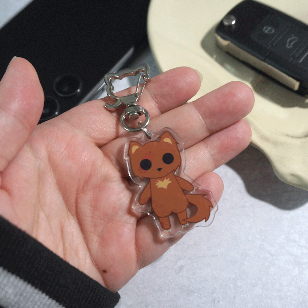 Shred the Were Cat Keychain