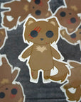 Shred the Were Cat - Clear Vinyl Sticker