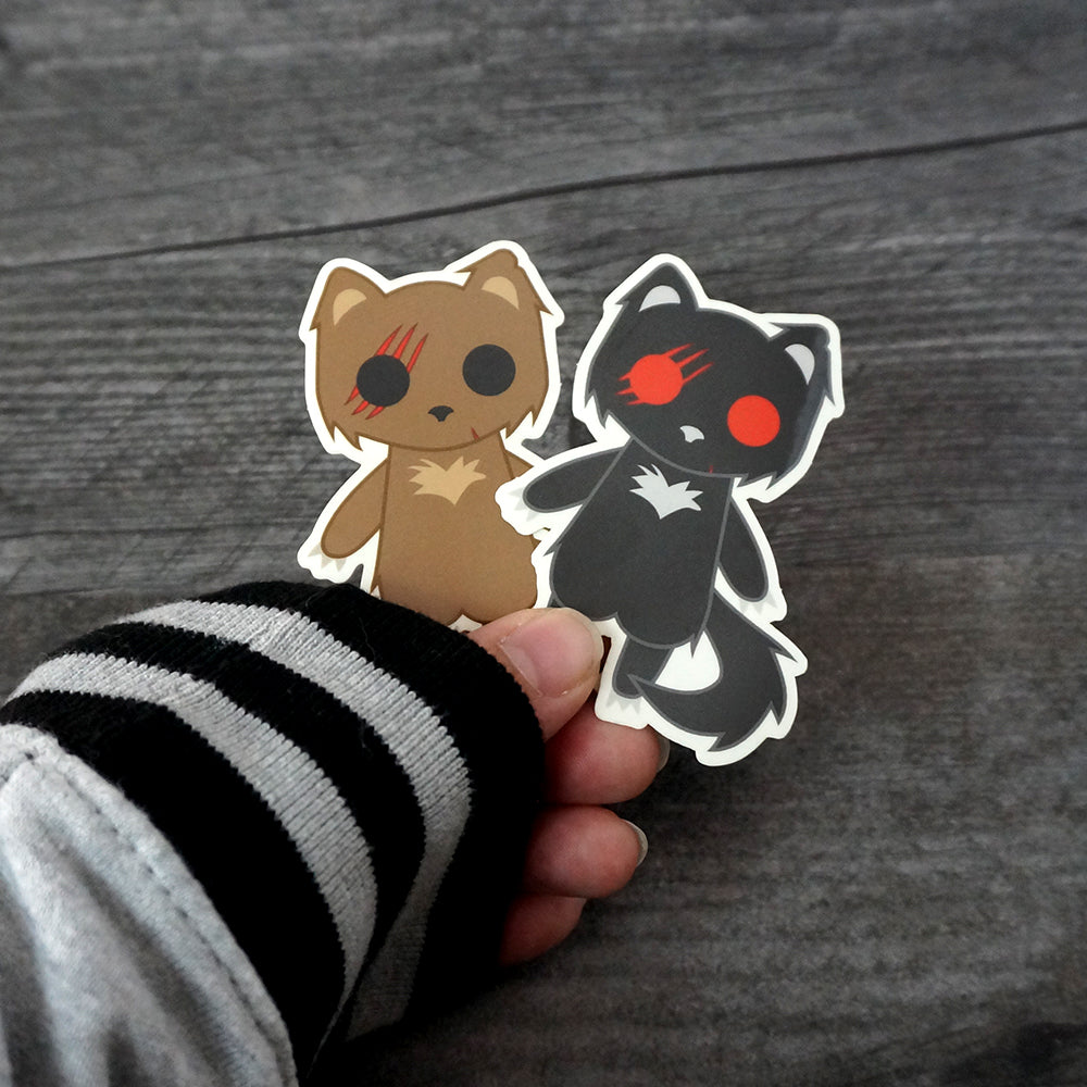 Shred the Were Cat - Clear Vinyl Sticker