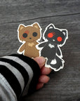 Shred the Were Cat - Clear Vinyl Sticker
