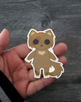 Shred the Were Cat - Clear Vinyl Sticker
