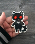 Shred the Were Cat - Clear Vinyl Sticker