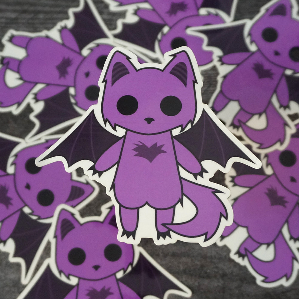 Signal the Bat Cat - Clear Vinyl Sticker