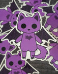 Signal the Bat Cat - Clear Vinyl Sticker