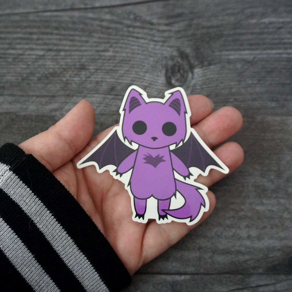 Signal the Bat Cat - Clear Vinyl Sticker
