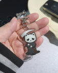 Solace the Reaper Cat Keychain