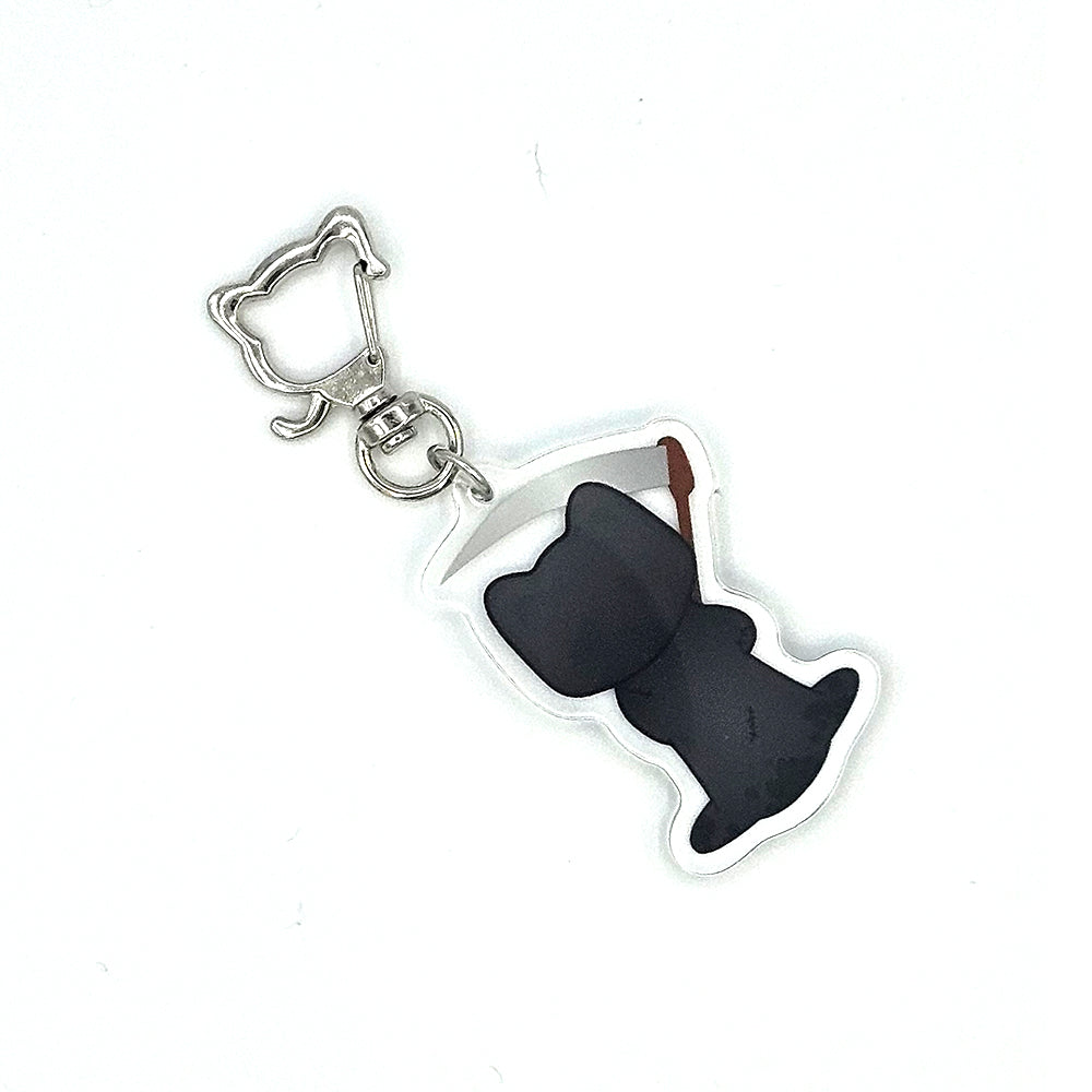 Solace the Reaper Cat Keychain