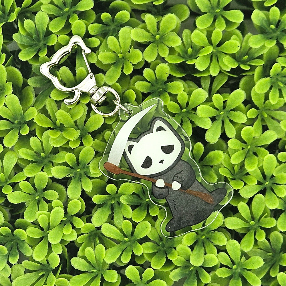 Solace the Reaper Cat Keychain