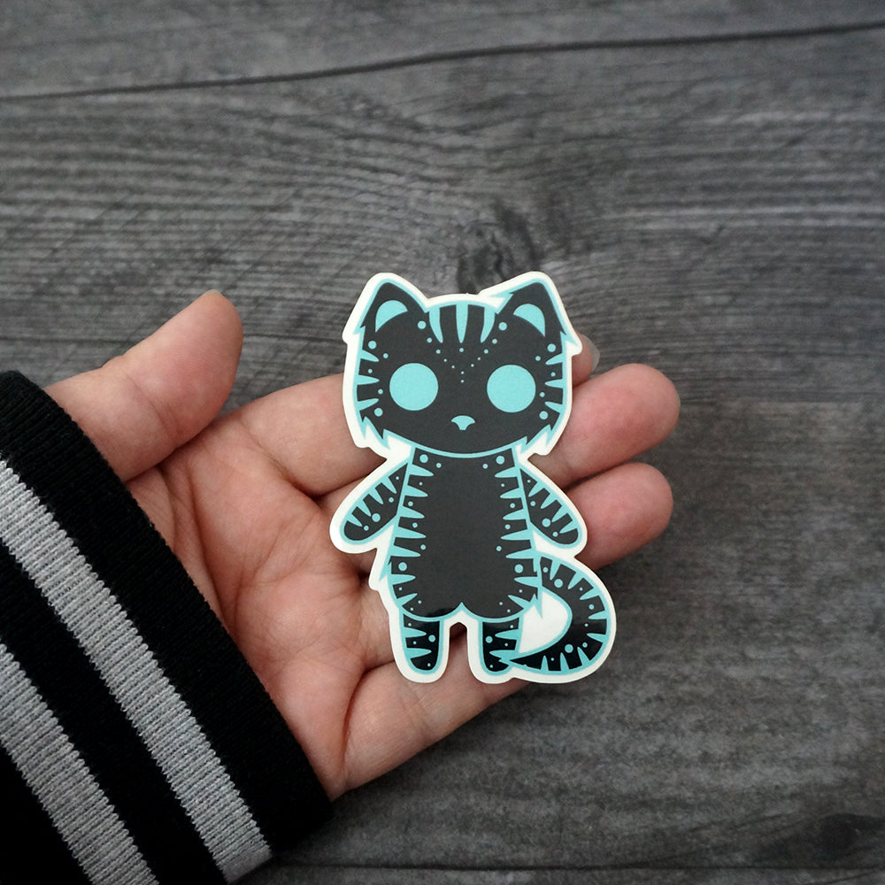 Sonar the Deep Sea Cat - Clear Vinyl Sticker