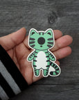 Spy the Cyclops Cat - Cleary Vinyl Sticker