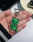 Stitches the Frankenstein Cat Keychain