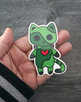 Stitches the Frankenstein Cat - Vinyl Sticker
