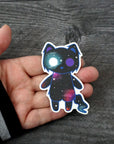 Supernova the Galaxy Cat - Clear Vinyl Sticker