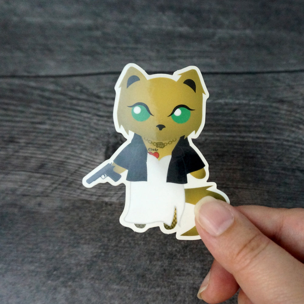 Tiffany Kitty Doll - Clear Vinyl Sticker