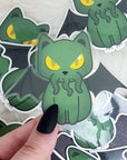 Monster Kitty Society Cathulhu Clear Vinyl Sticker