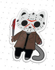 Monster Kitty Society Jason Voorhiss Vinyl Sticker