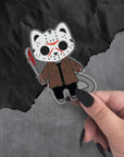 Monster Kitty Society Jason Voorhiss Cat - Clear Vinyl Sticker