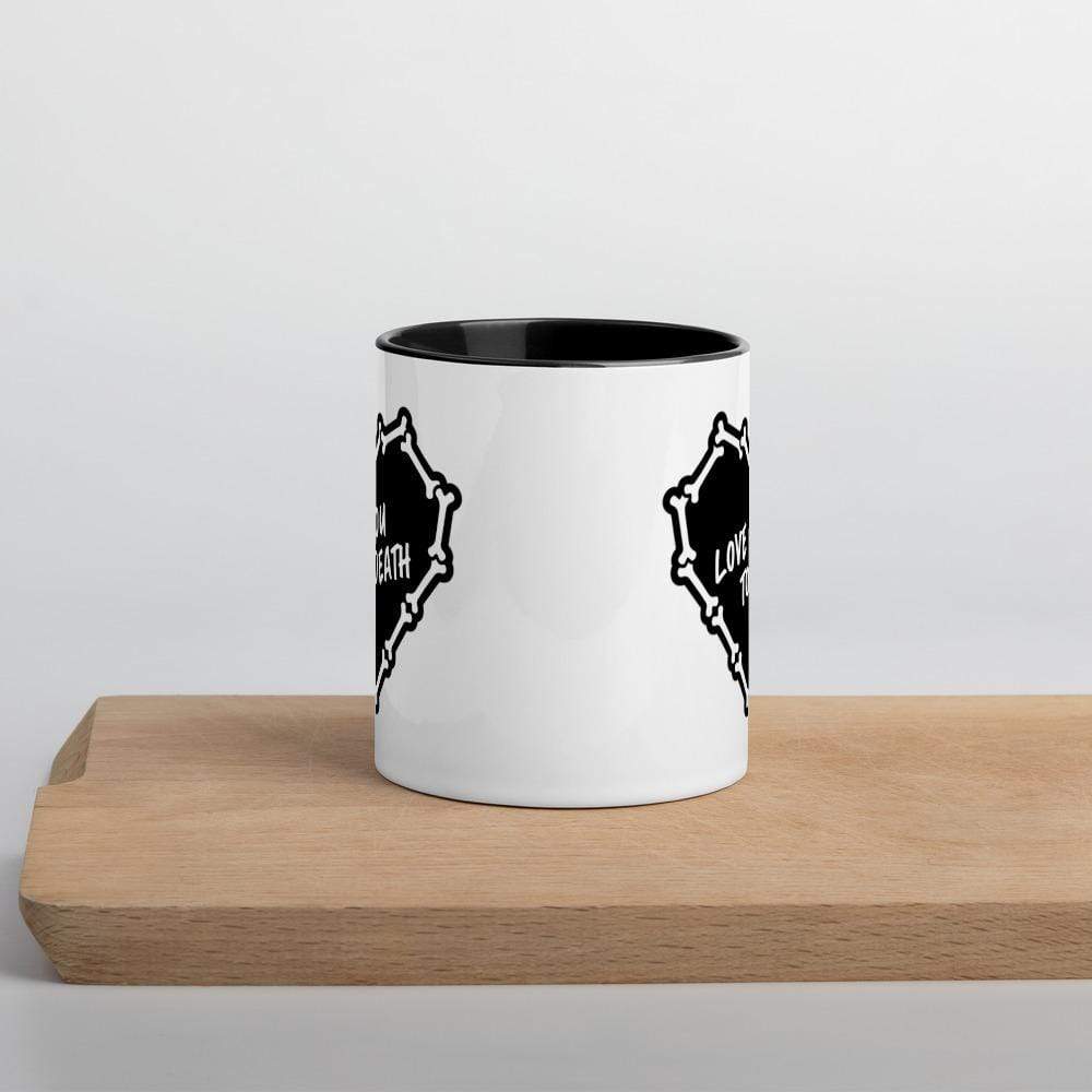 Monster Kitty Society Love You To Death Ceramic Black &amp; White Mug