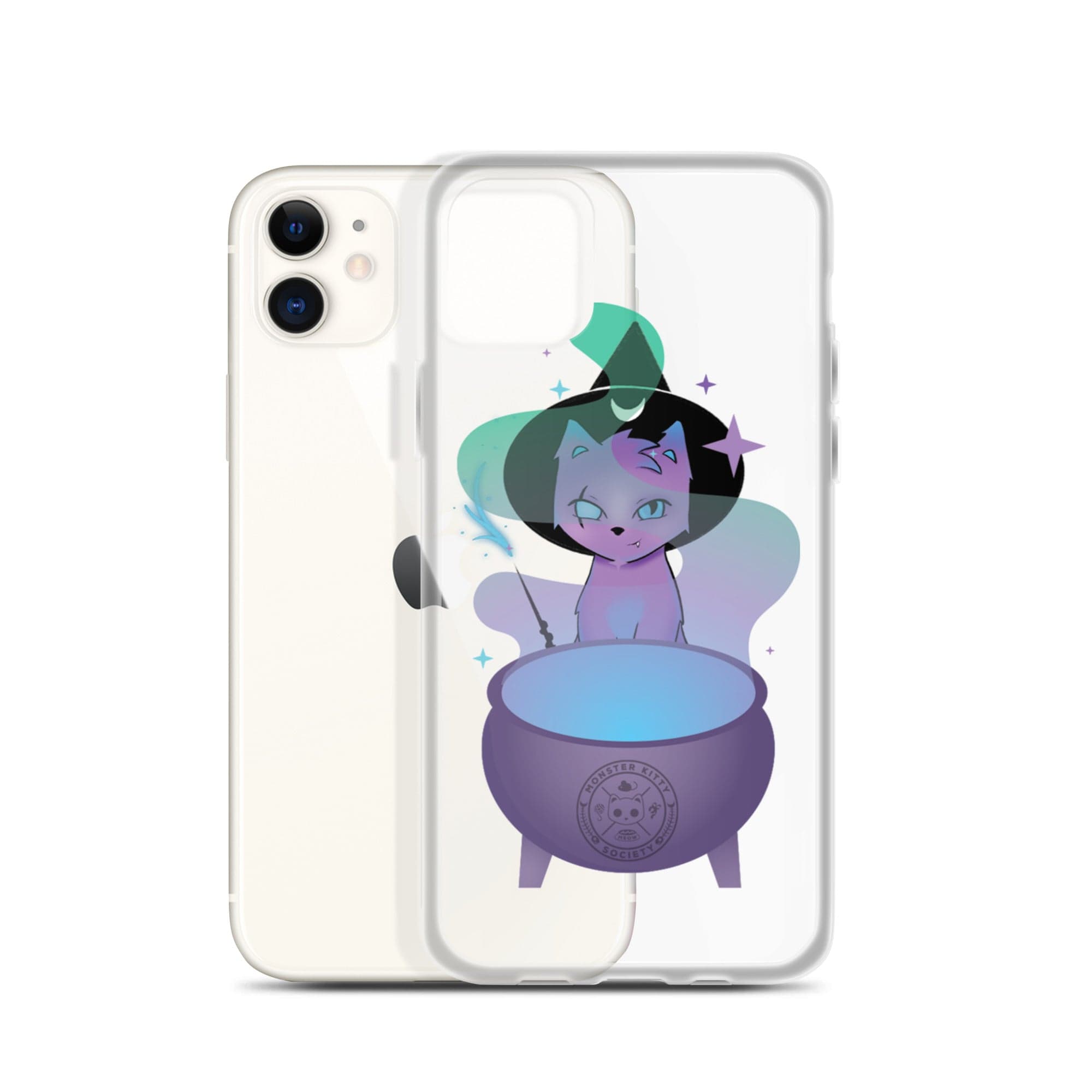 Monster Kitty Society Runa the Witch Cat - iPhone Case