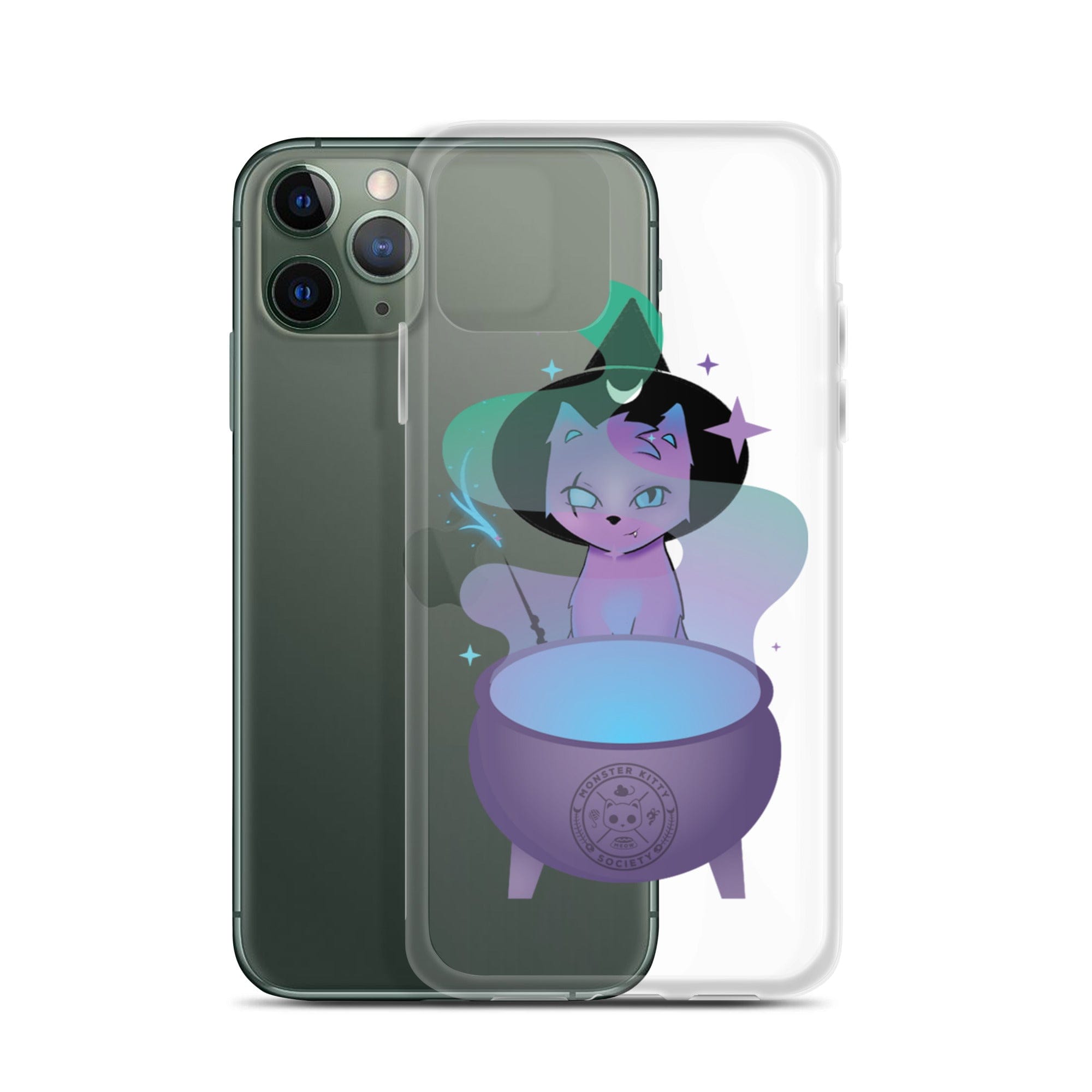 Monster Kitty Society Runa the Witch Cat - iPhone Case