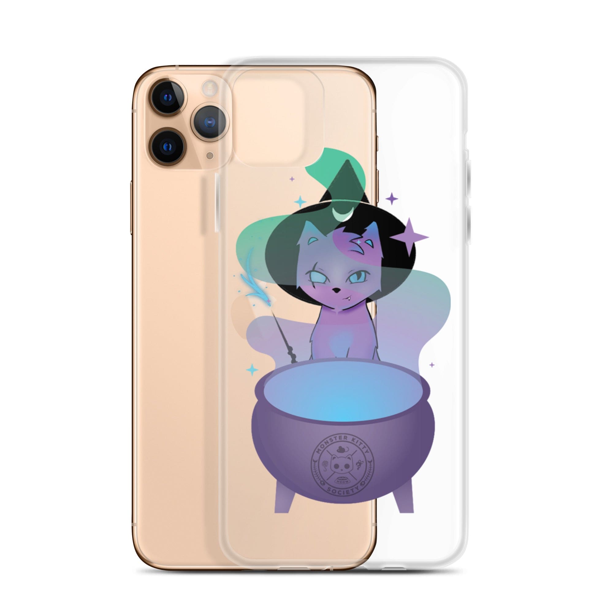 Monster Kitty Society Runa the Witch Cat - iPhone Case