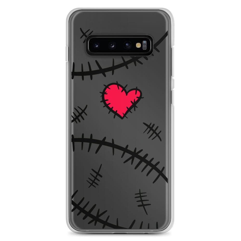 Monster Kitty Society Samsung Galaxy S10+ Stitches &amp; Heart - Samsung Case