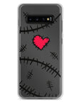 Monster Kitty Society Samsung Galaxy S10+ Stitches & Heart - Samsung Case