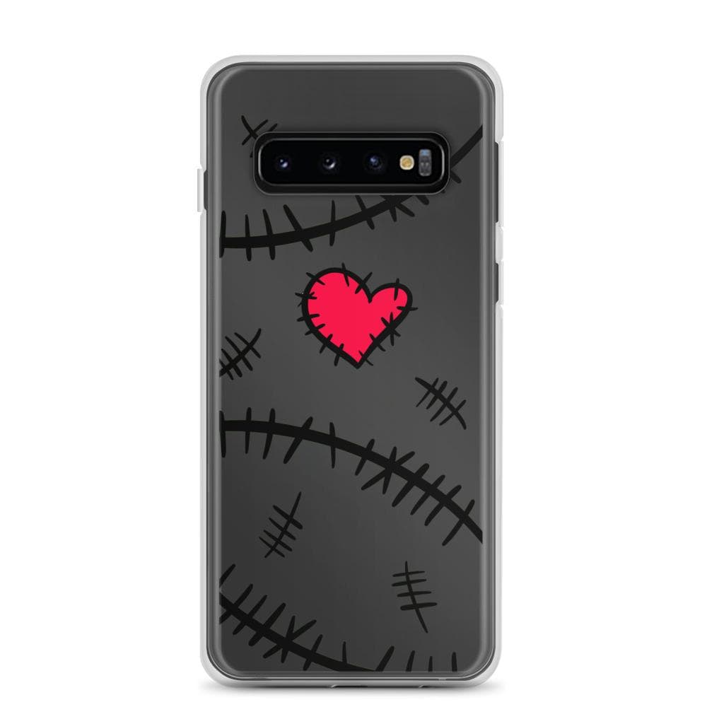 Monster Kitty Society Samsung Galaxy S10 Stitches &amp; Heart - Samsung Case