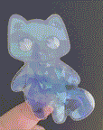 Monster Kitty Society Stickers Sapphire the Crystal Cat - Vinyl Sticker
